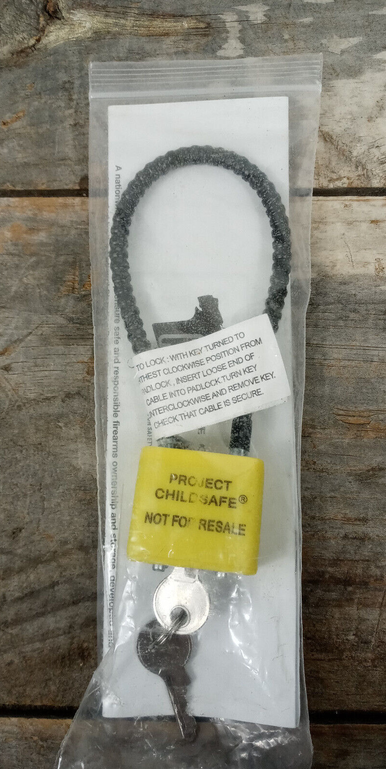 Firearm Gun Cable Lock (New)