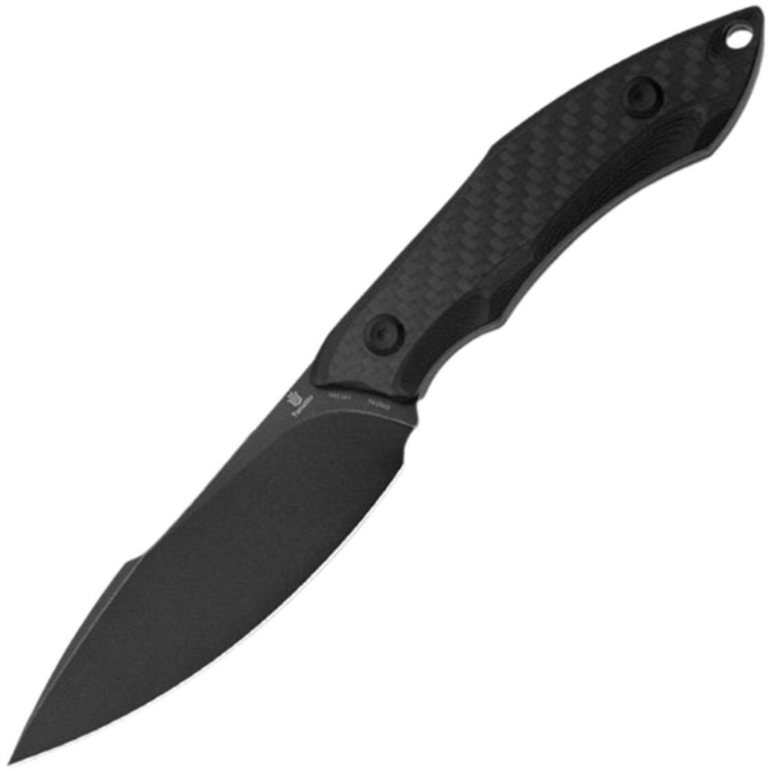 Tenable Knives Luccio Carbon Fiber & G10 14C28N Harpoon Fixed Blade Knife 007A6