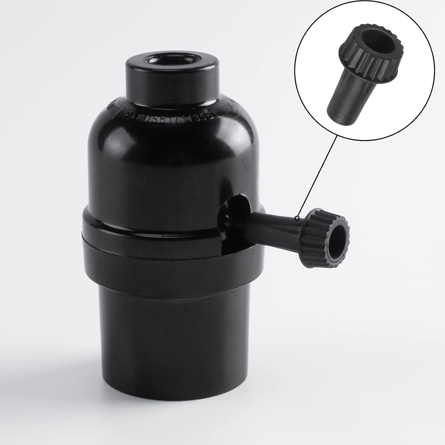 Light Lamp Turn On/Off Switch Knobs Replacement, Black, Standard Size, for Ta...