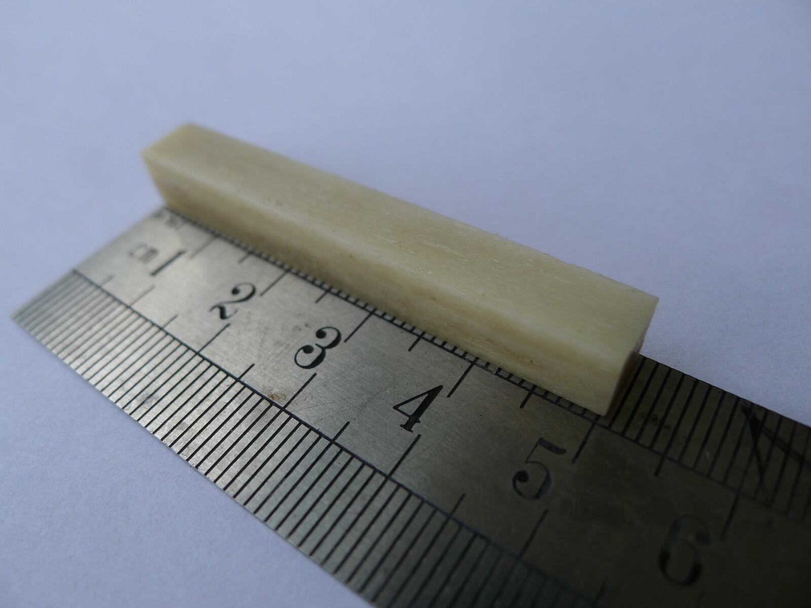1 pcs Real Solid Camel Bone Nut Blank 50x6.5x6.5mm/1-15/16''x1/4''x1/4''