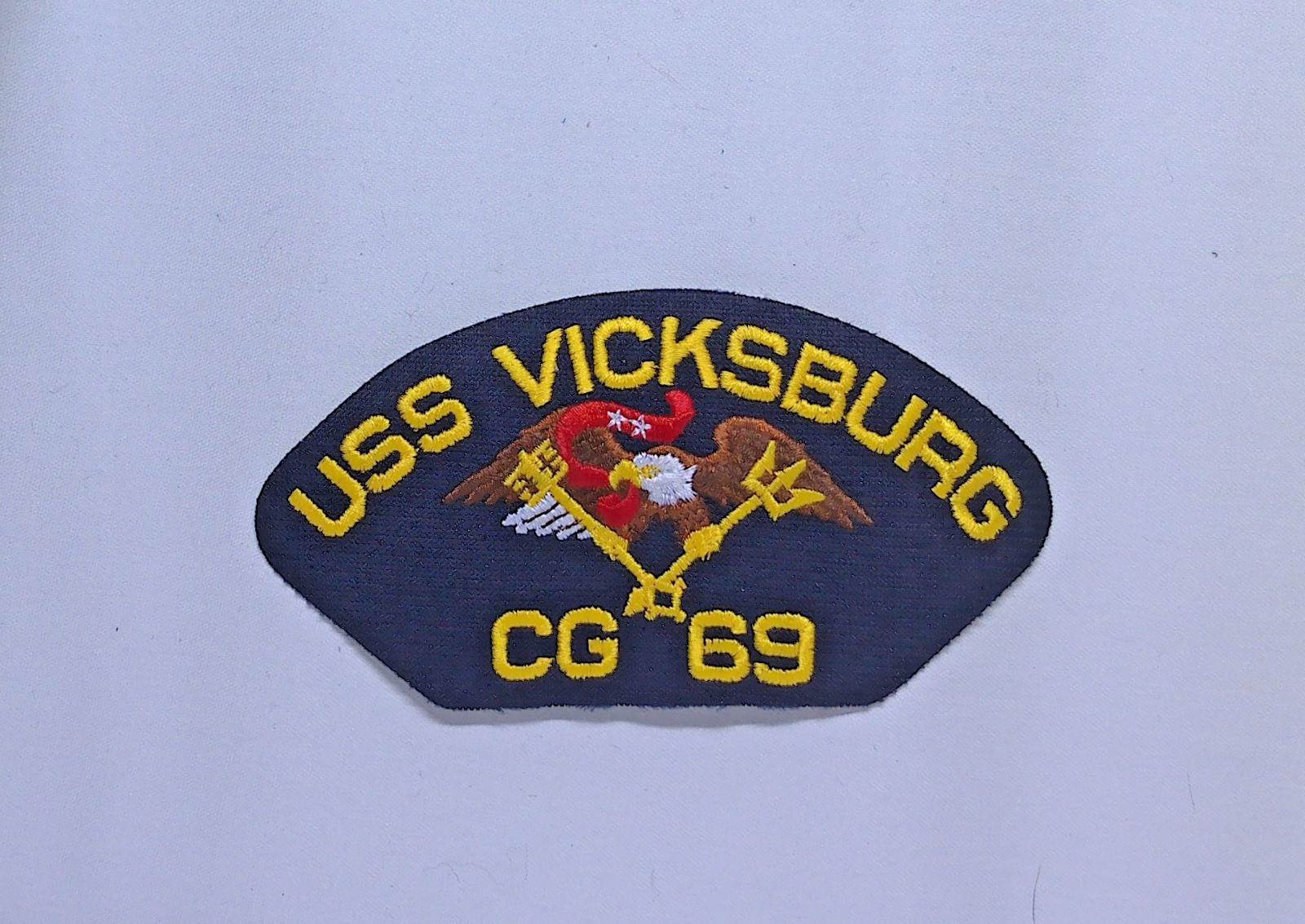 USS Vicksburg CG-69 US Navy Cruiser Patch Embroidered