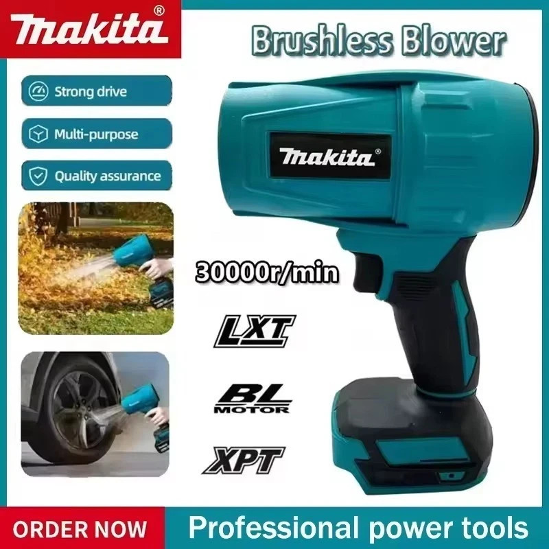 Makita 18V 30000RPM Brushless Turbo Jet Blower Violent Fan Electric Air Duster