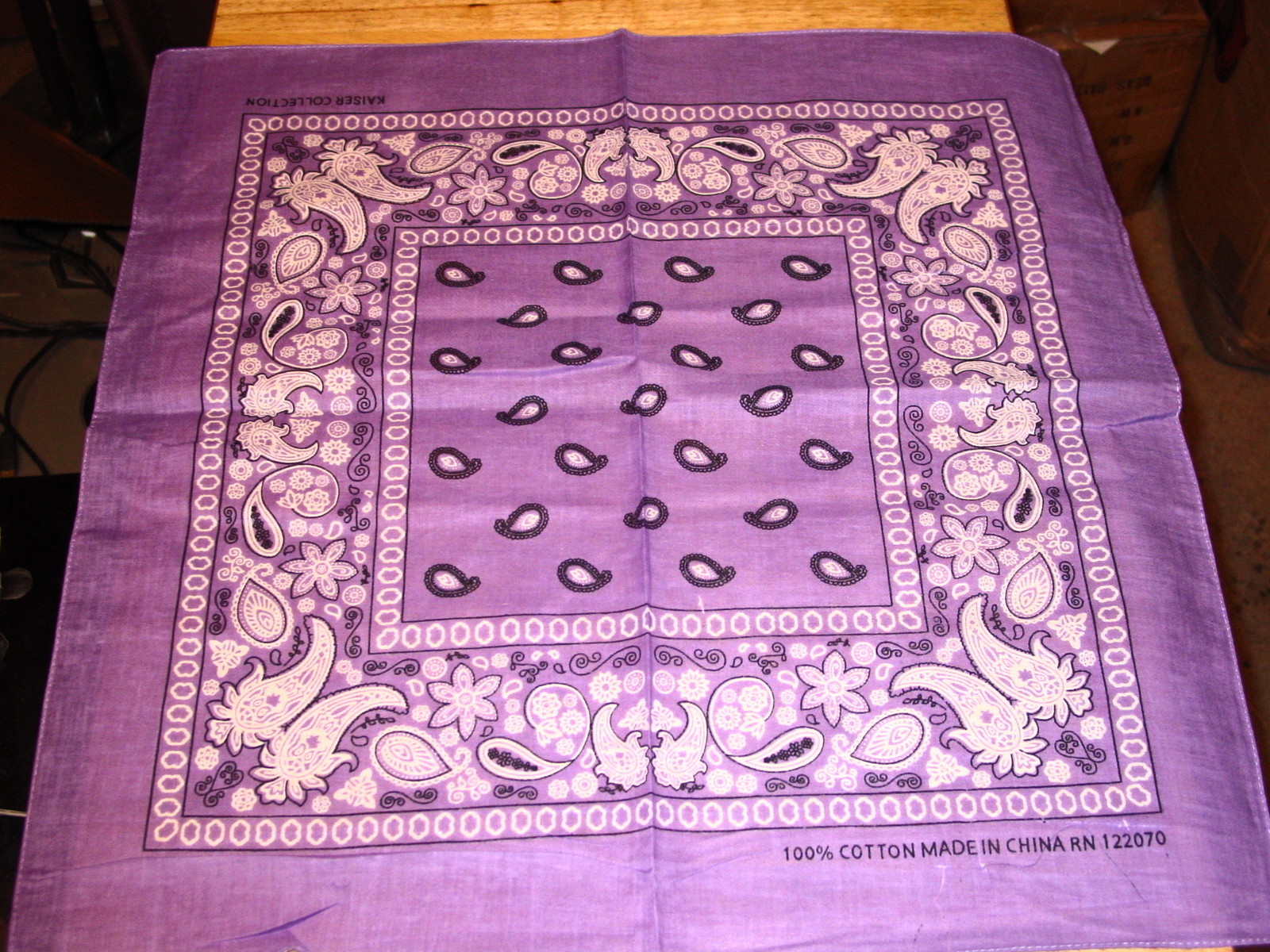 BANDANNA HANDKERCHIEF LAVENDER  SET OF 3