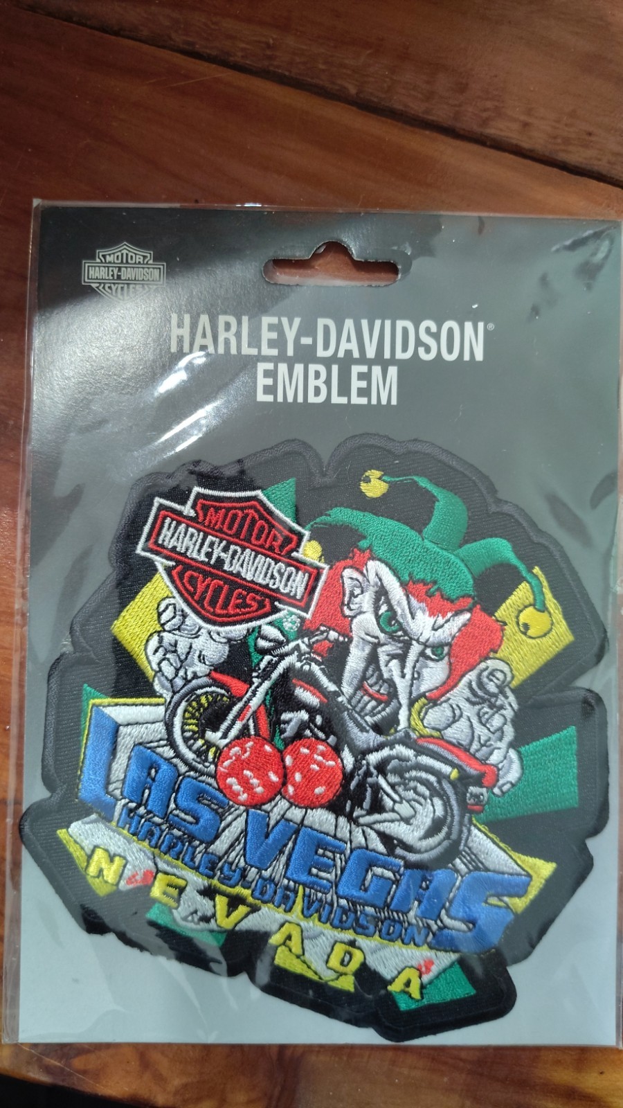 Rare Harley Davidson Emblem Las Vegas Nevada Custom Joker Patch 2005