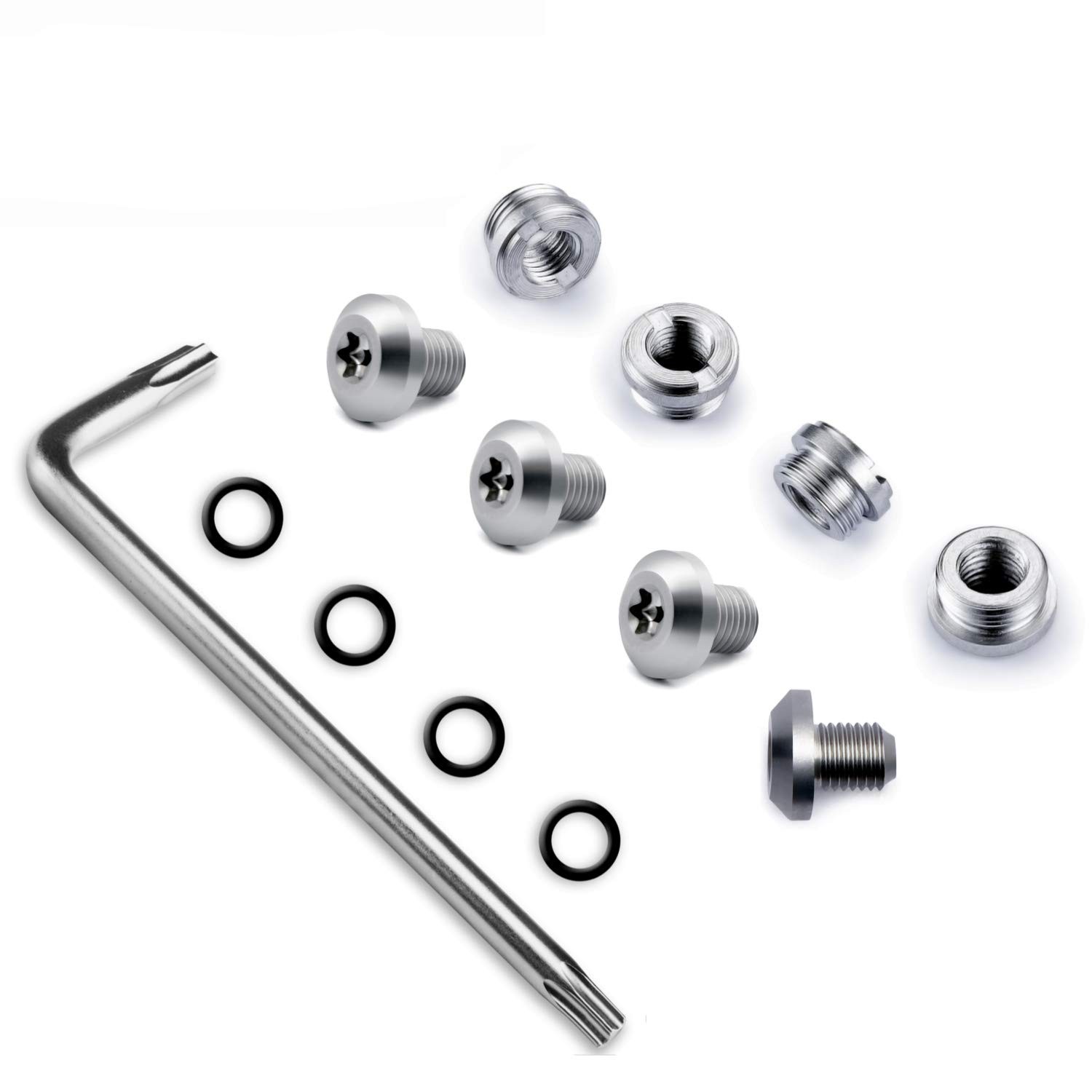 Guuun 1911 Grip Slim Screws & Bushings, T10 Short bushing - Height 0.16''