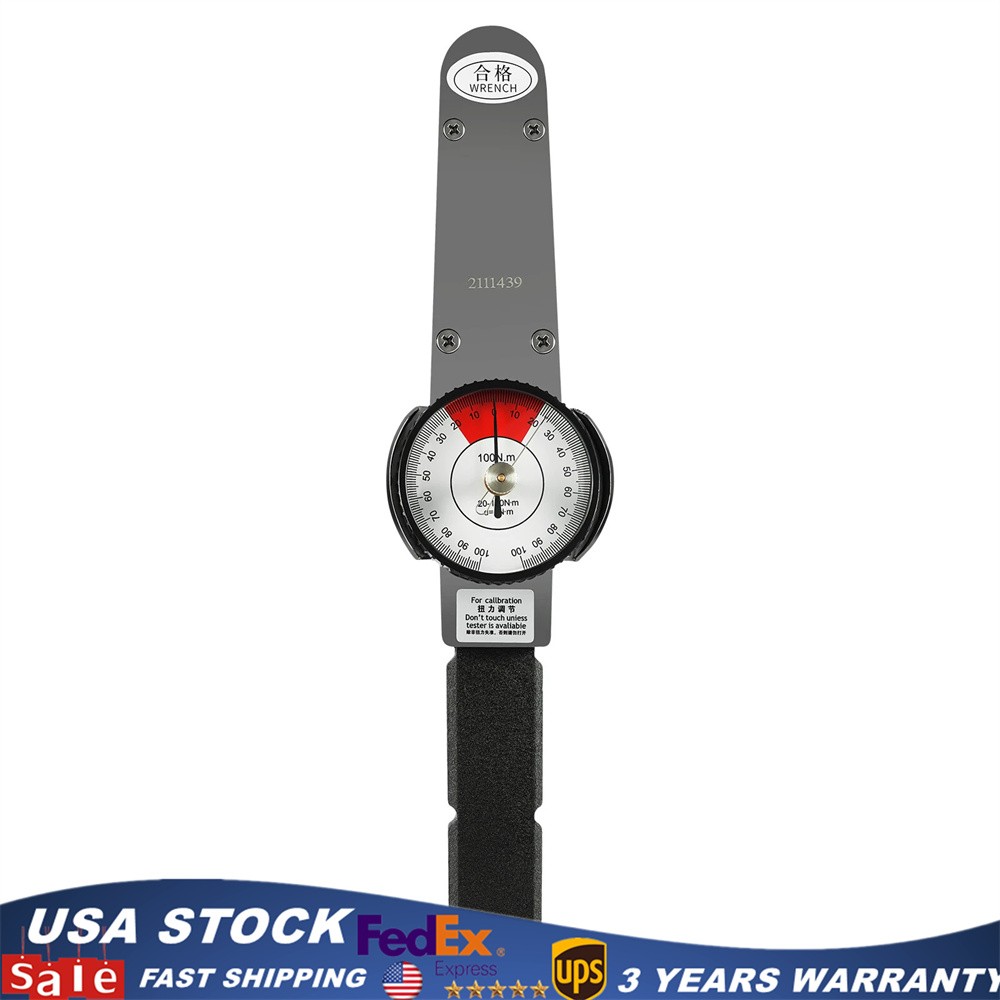 Dial Indicator Torque Wrench Indicating Torque meter Wrench100n.m
