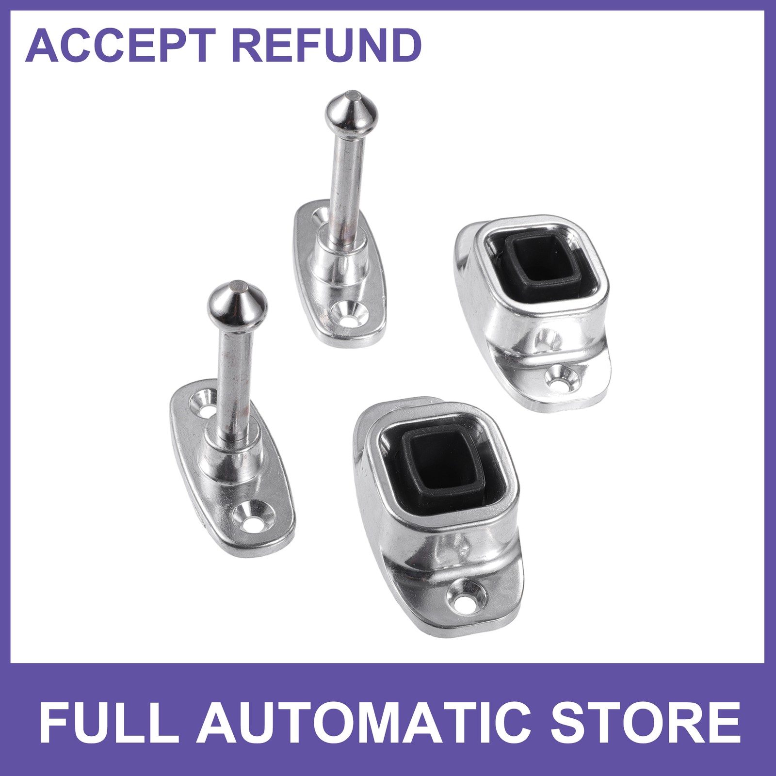 TWO Camper Travel Trailer Cargo Plunger Socket Trailer Door Holder Universal