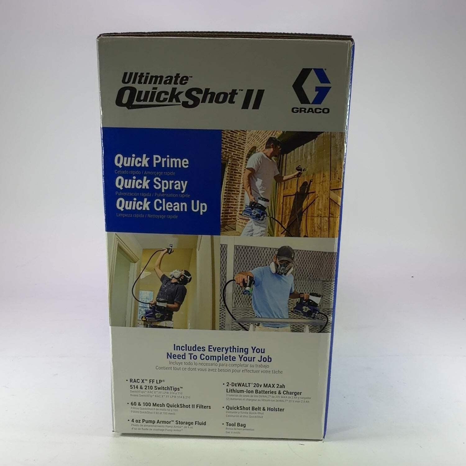 New Graco Ultimate Quickshot II 826319 20V Cordless Airless Paint Sprayer DEWALT