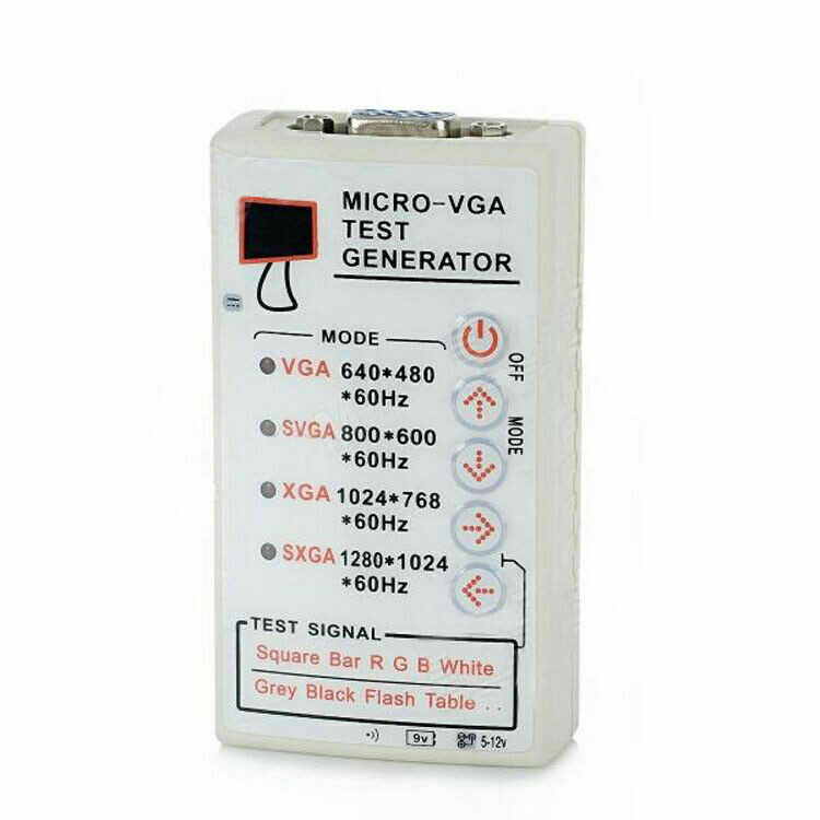 Portable 60HZ Signal Generator VGA/SVGA/XGA For LCD CRT Display Monitor Tester