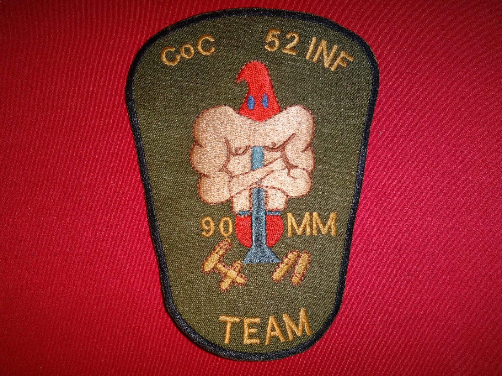 C Company 52nd Infantry Regiment At US Embassy, Vietnam War Semi-Subdued Patch