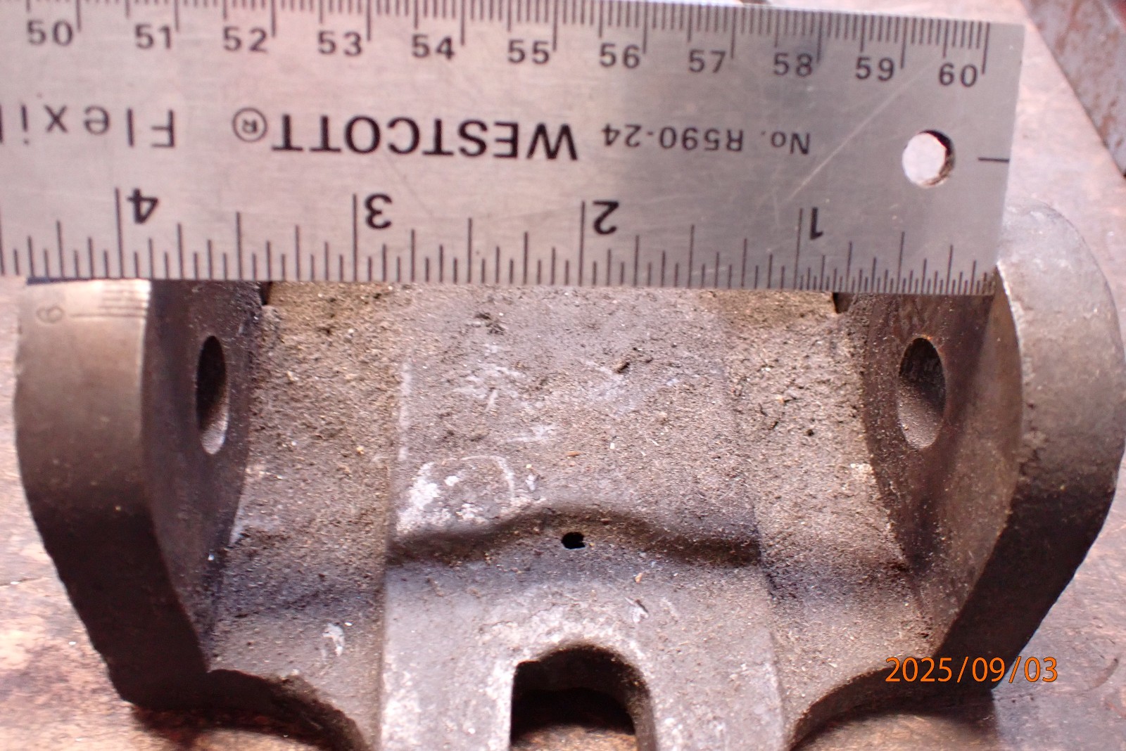 OLDER PALMGREN VISE TILT BASE CASTING WITH SIDE LOCKING BRACES