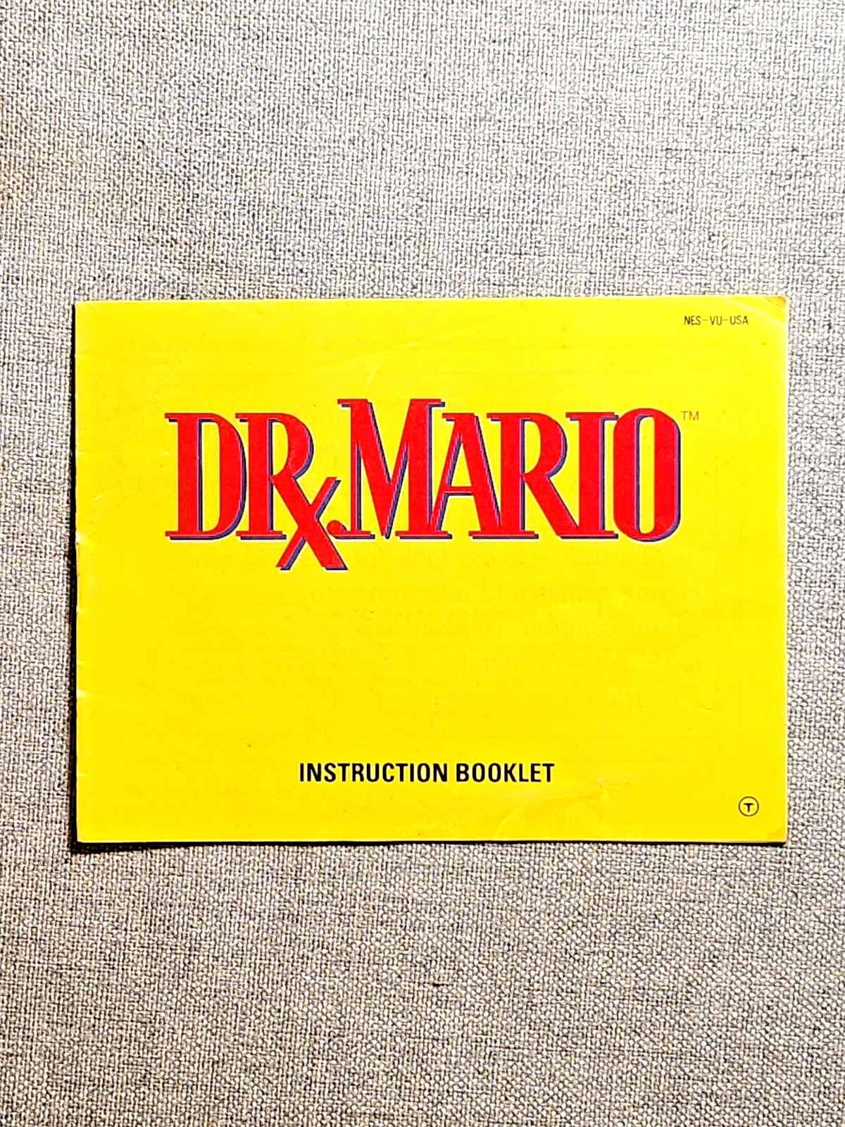 Dr Mario Instruction Manual Only - NES Nintendo