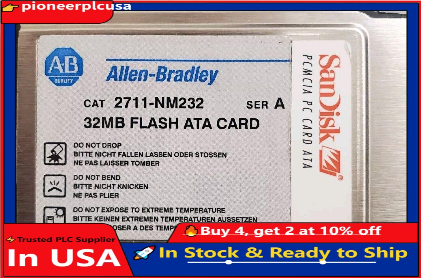 Allen Bradley 2711-NM232 Series A 32MB PCMCIA Memory Card for PanelView.