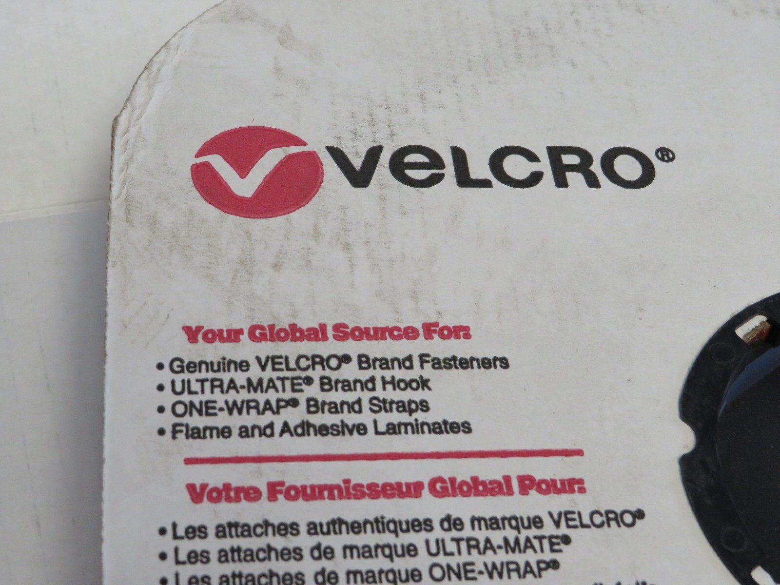 VELCRO (120159) HOOK-AND-LOOP FASTENER:ROLL,BLACK,HOOK, 1 " WIDTH X 75 FT LENGTH