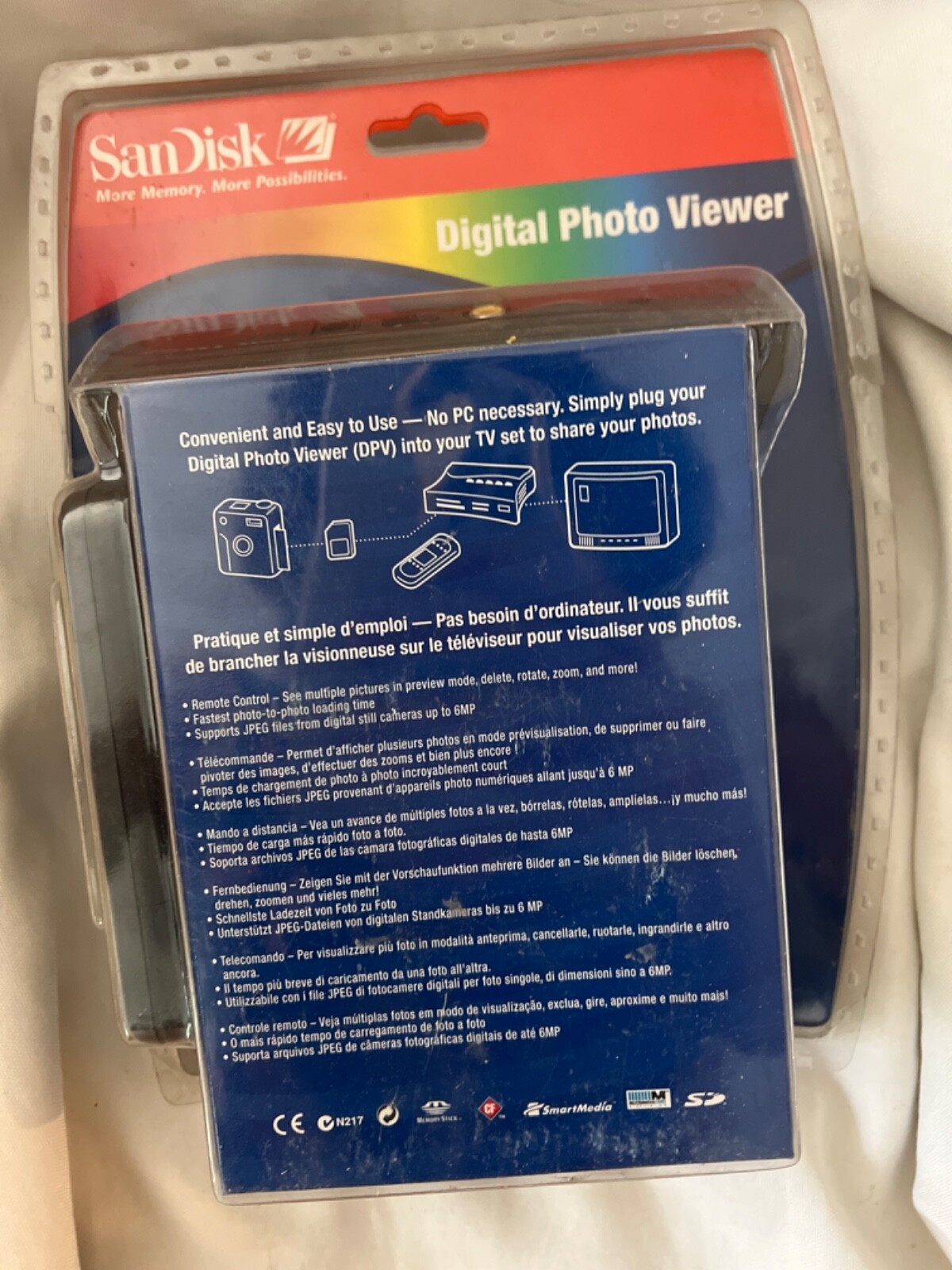SanDisk Digital Photo Viewer, Model # SDV1-A w/remote