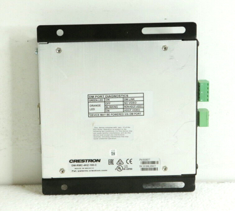Crestron DM-RMC-4KZ-100-C DigitalMedia Receiver Room Interface Controller k910