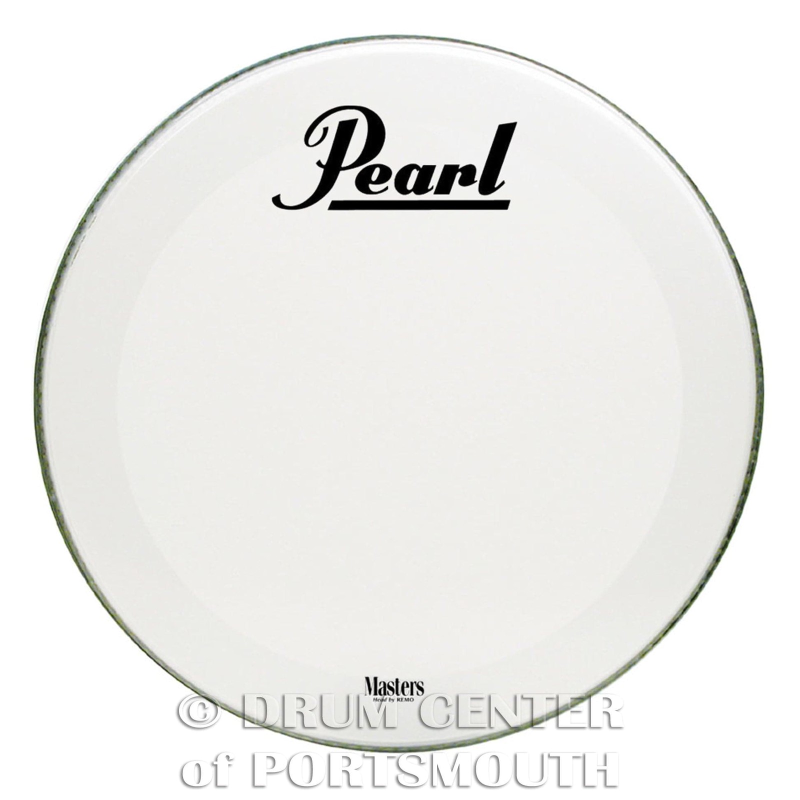 Pearl Coated Bass Drum Logo Head 22"
