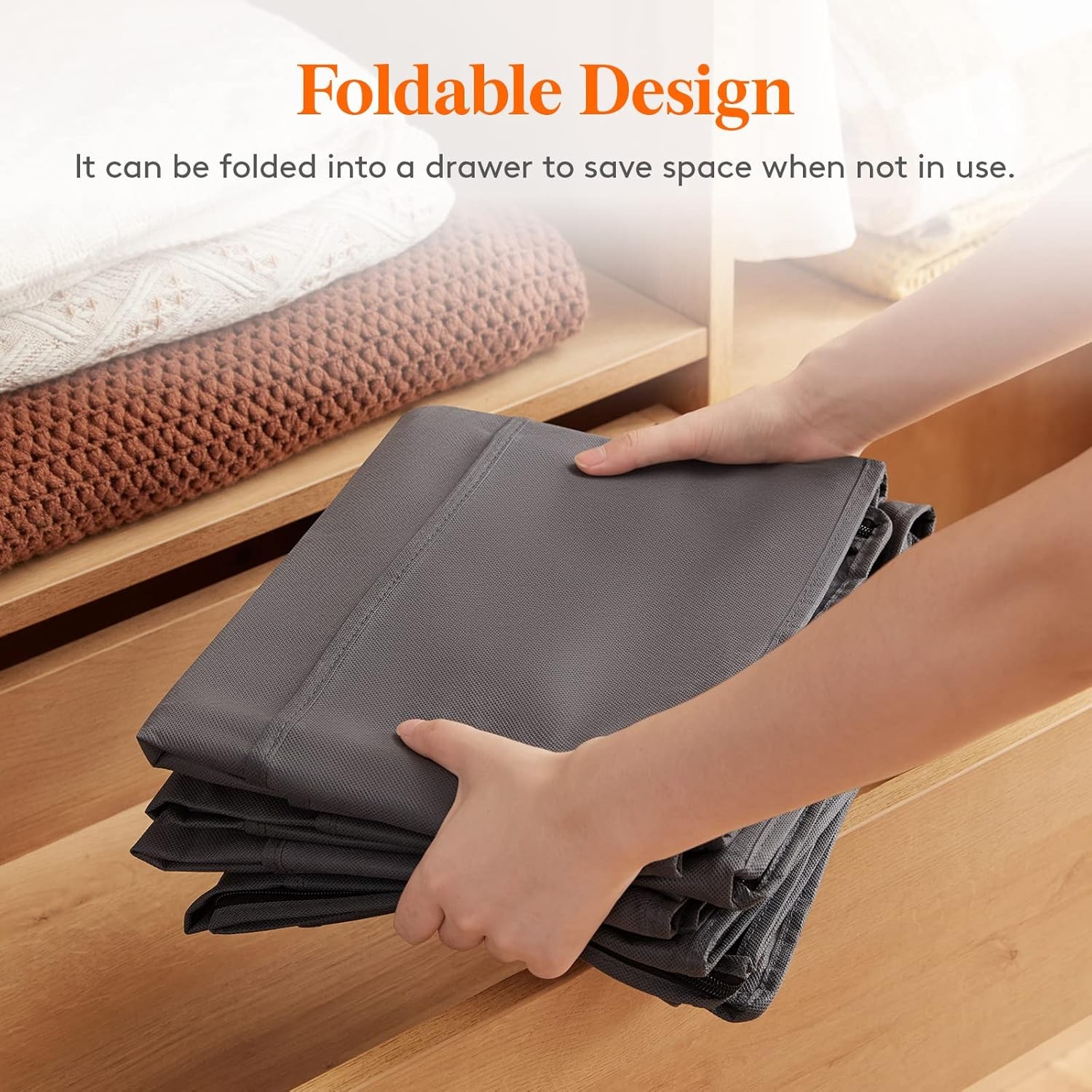 90L 4 Pack Under Bed Storage Containers, Large Capacity Blanket Storage