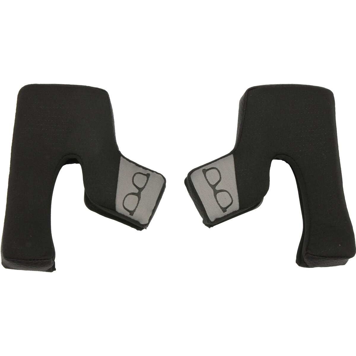 CKX Black Cheek Pads for Mission AMS Snow Helmets ( 15 mm ) 512416#