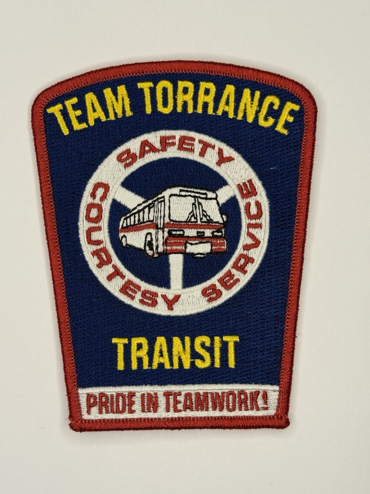 Torrance California Trans Department Bus Patch