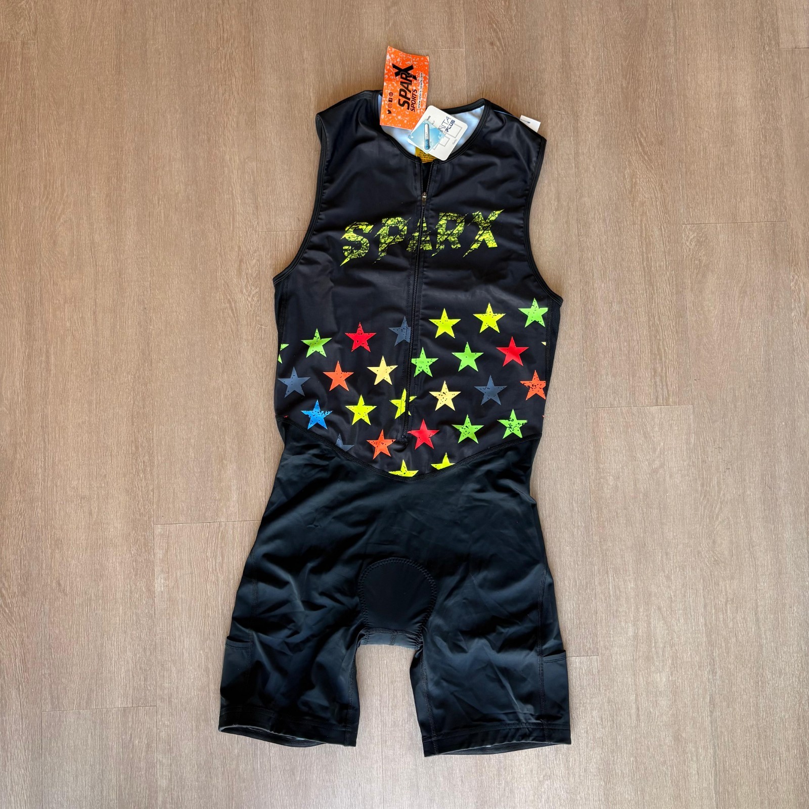 Sparx Men Triathlon Suit  Racing Tri Cycling Skin Suit Bike Swim Run Size XL