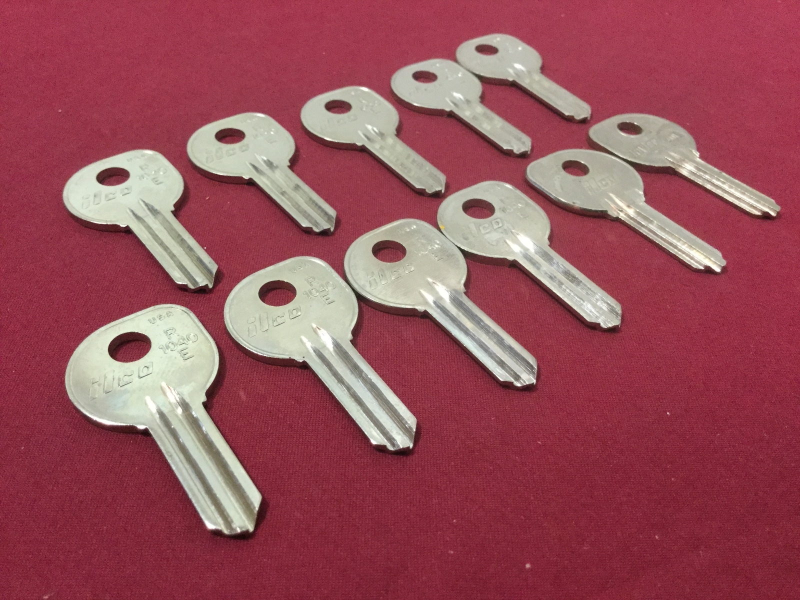 Ilco & Taylor R1040E Key Blanks for 1940s-60s Mercury, Set of 11 - Locksmith
