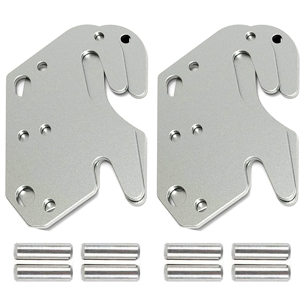 4 PCS Universal Wood Bed Rail Hook Plates for Beds Frame Bracket Headboard Fo...