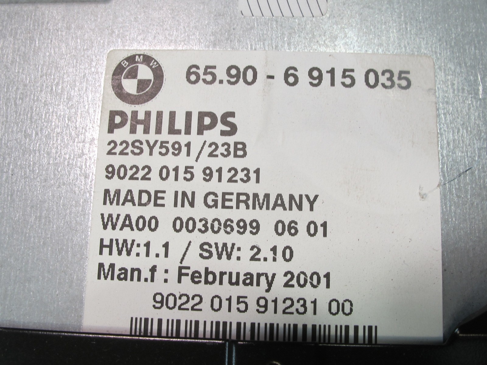 01-02 BMW E46 330ci GPS NAVI NAVIGATION SYSTEM COMPUTER DRIVE UNIT 6915035 OEM