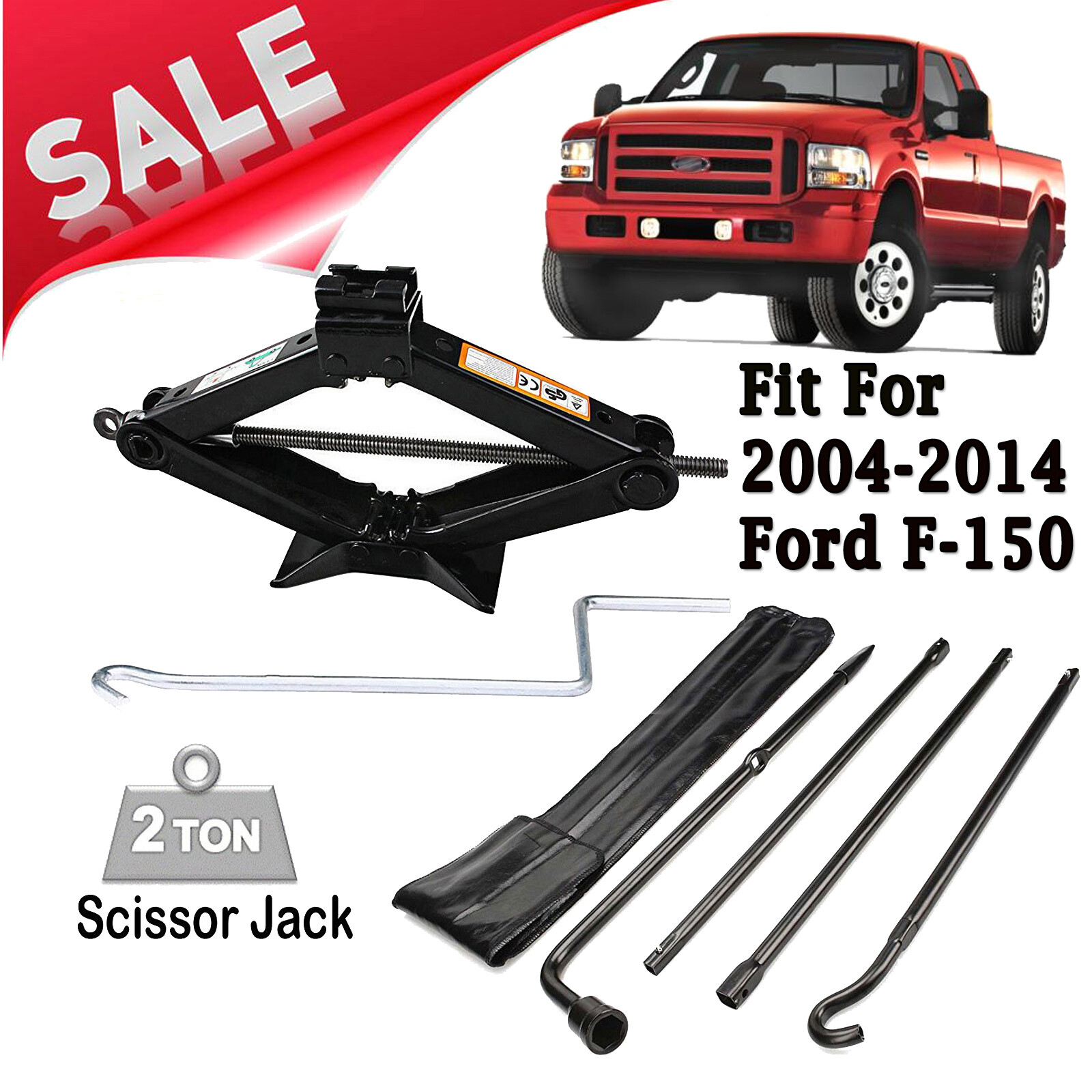 Jack Spare Tire Tool Kit for Ford F-150 2005 2006 2008 2010 2011 2012 2013 2014