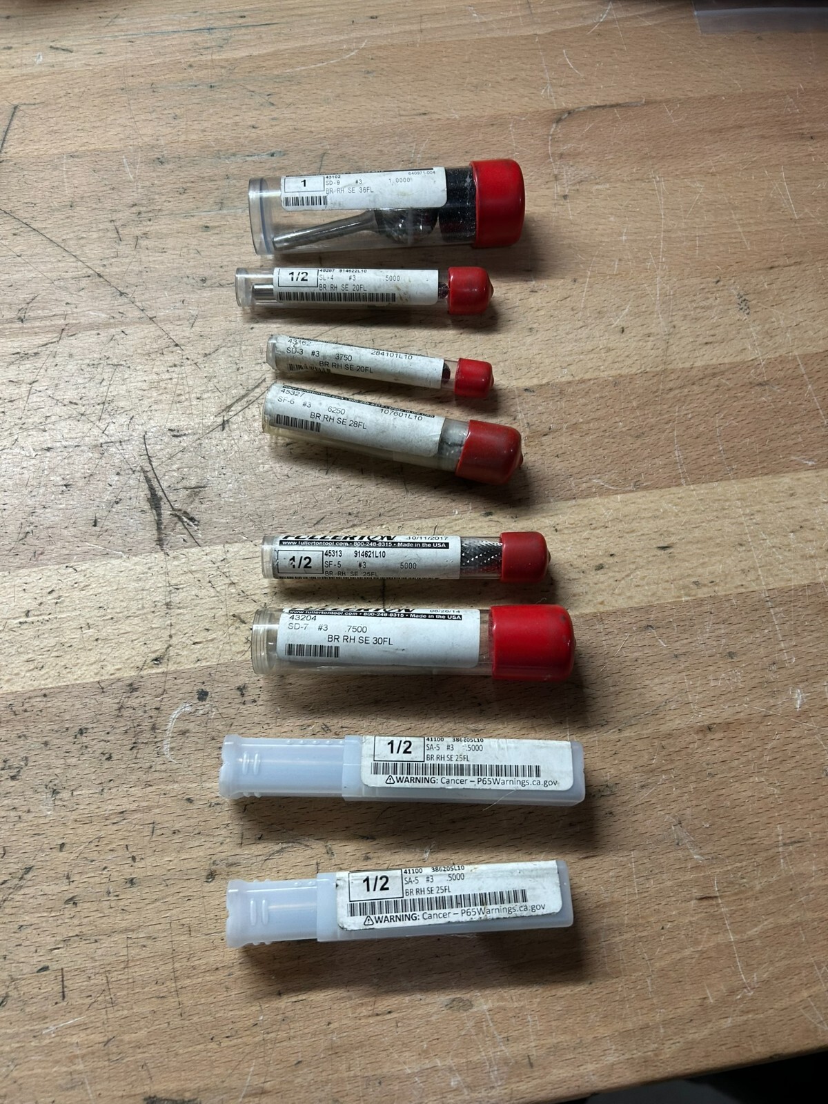 Fullerton Rotary/burr Lot of 8-NEW IN PACKAGE