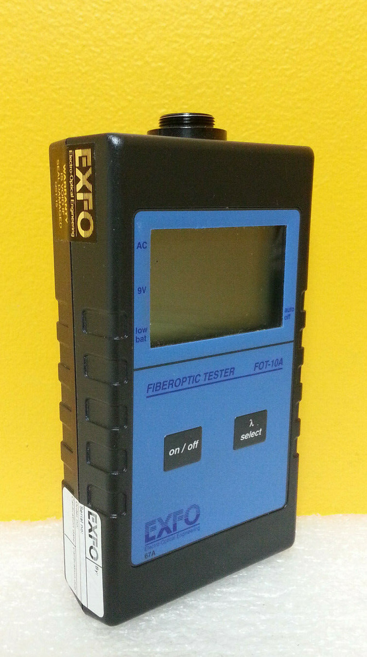 Exfo FOT-10A, 6 to 60 dB, 1310 / 1550 nm, Handheld Power Meter, Tested!