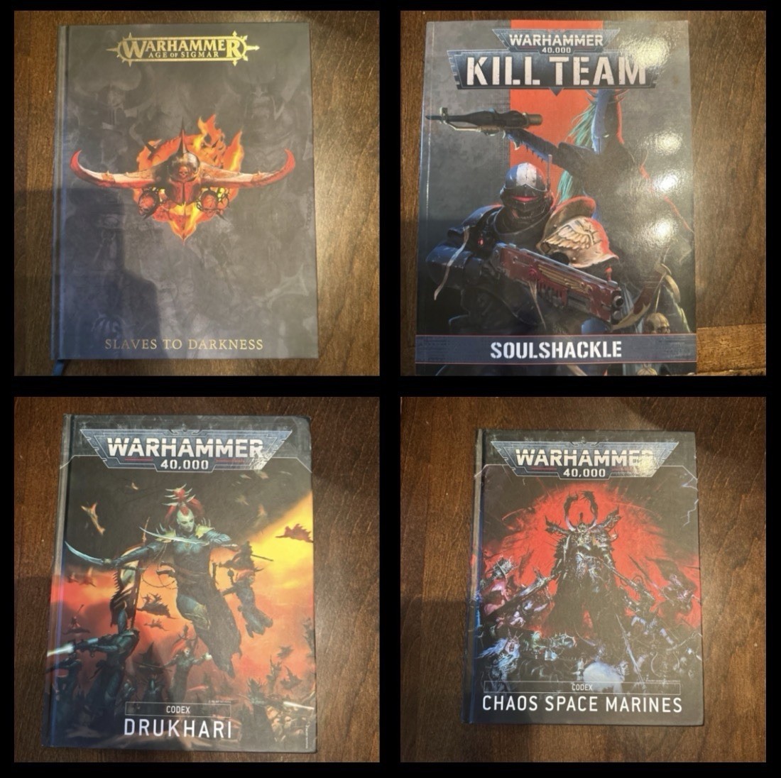 Lot of 4 Warhammer 40k Books 2 Hardcover Codex 1 Campaign Book 1 Battletome