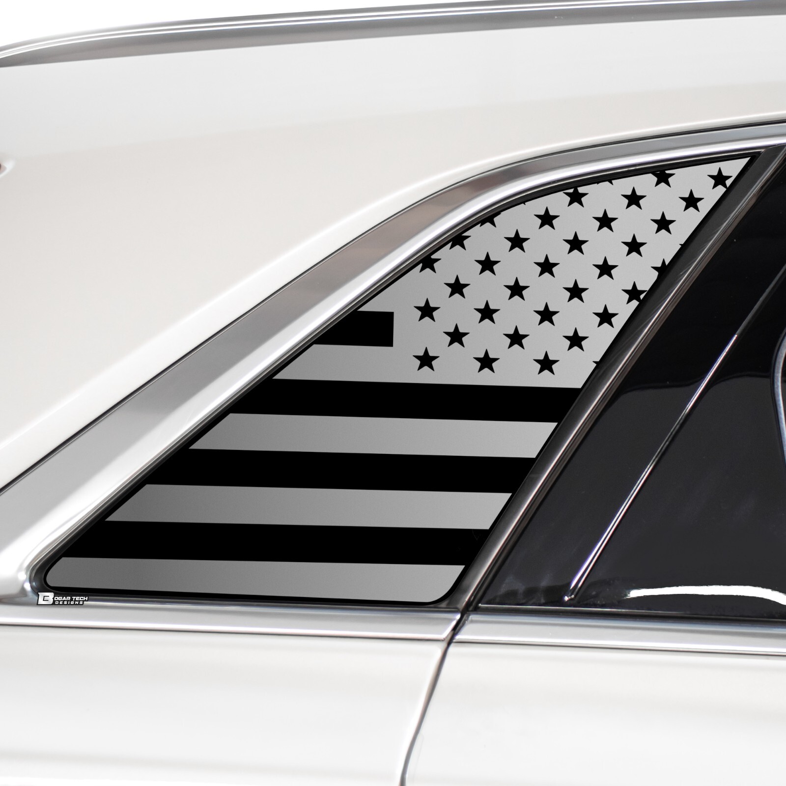 Fits Cadillac XT5 2016-2026 Quarter Window American Flag Decal Sticker