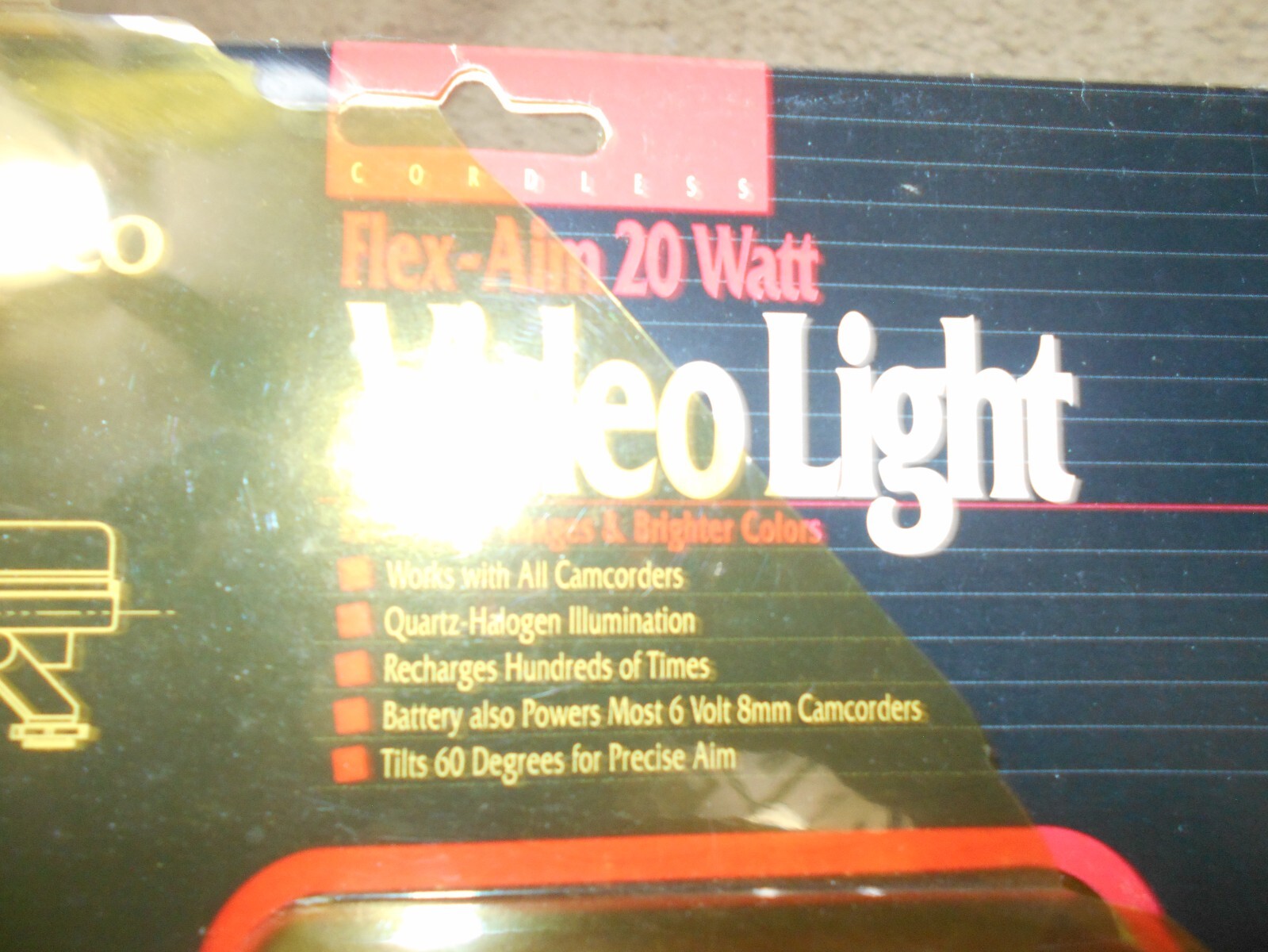 NEW Ambico Flex-Aim 20 Watt Video Light V-0880 Open package