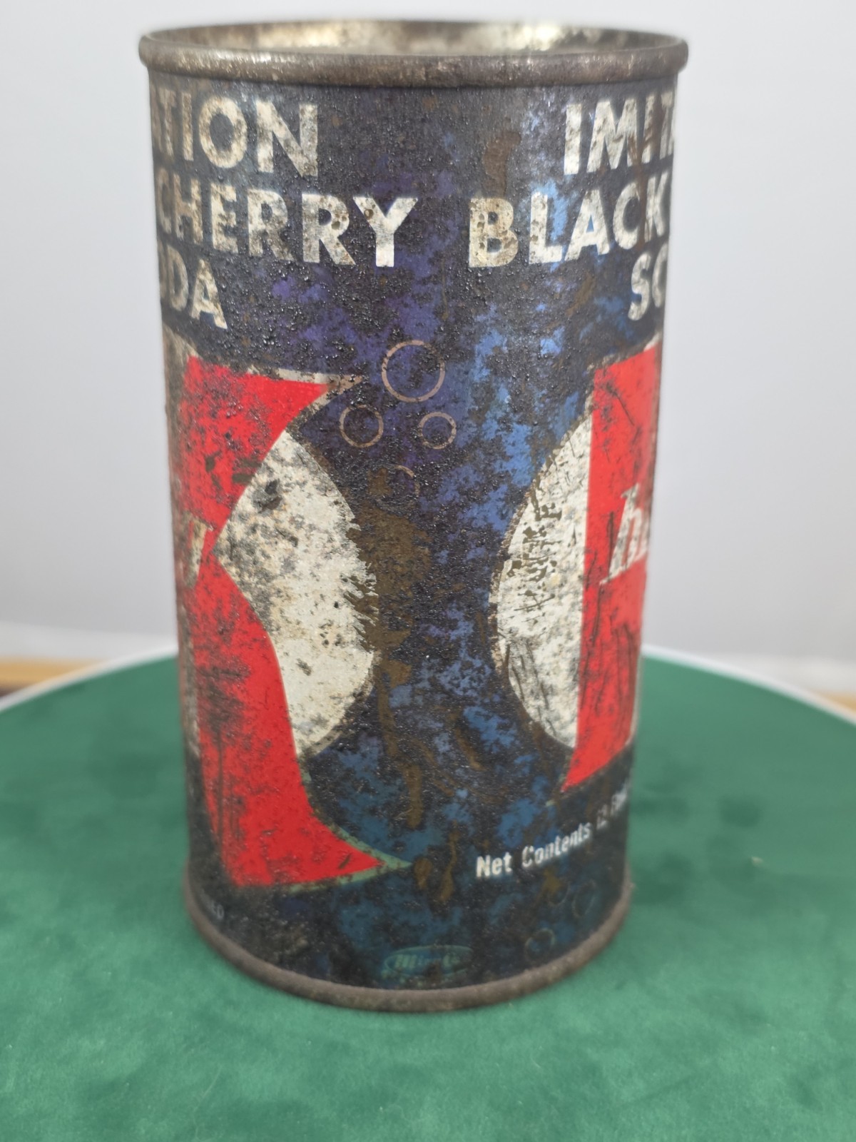 Vintage, Empty, Big K Black Cherry, Soda Pop can