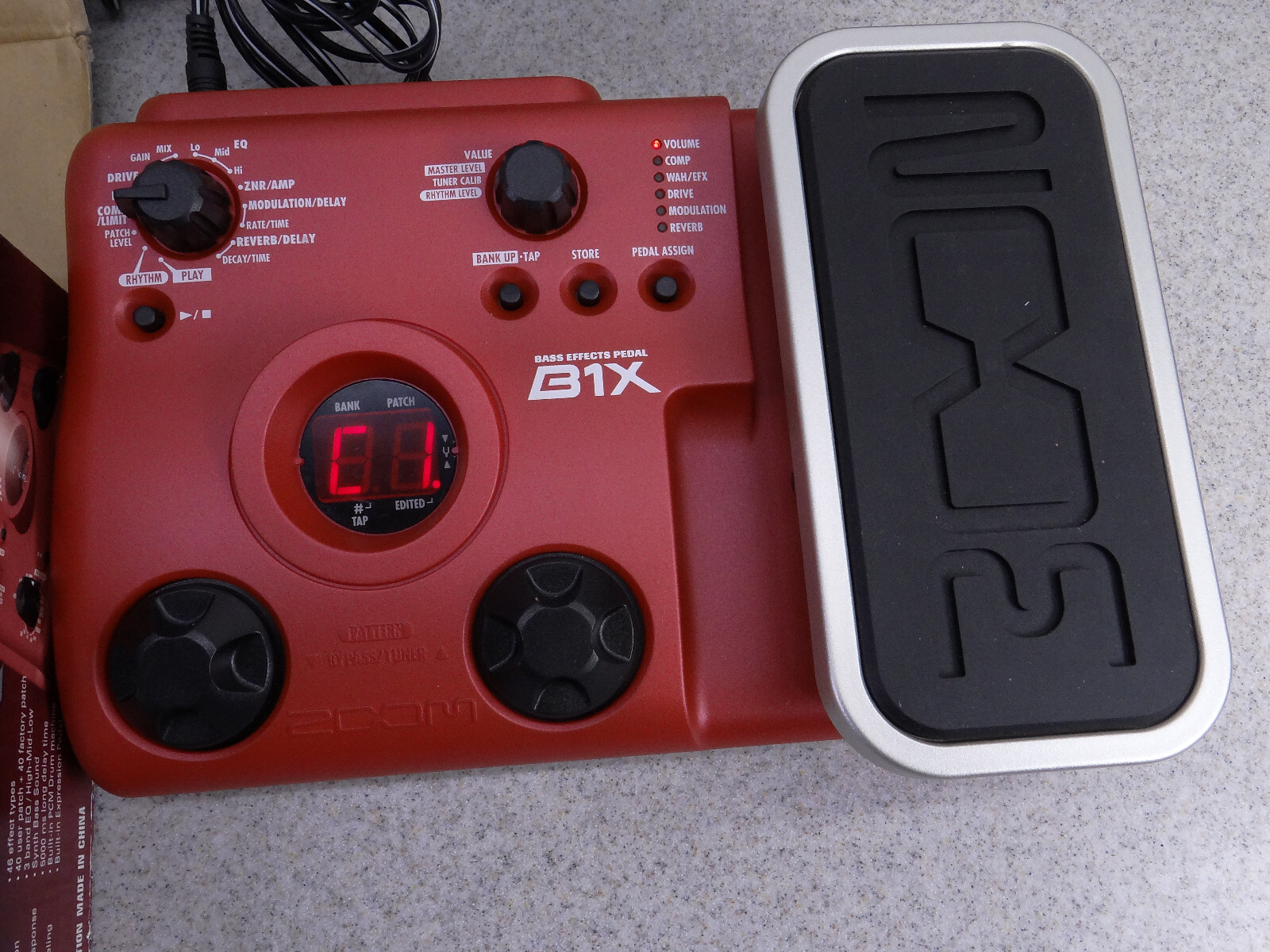 Zoom B1X Bass Effects Pedal