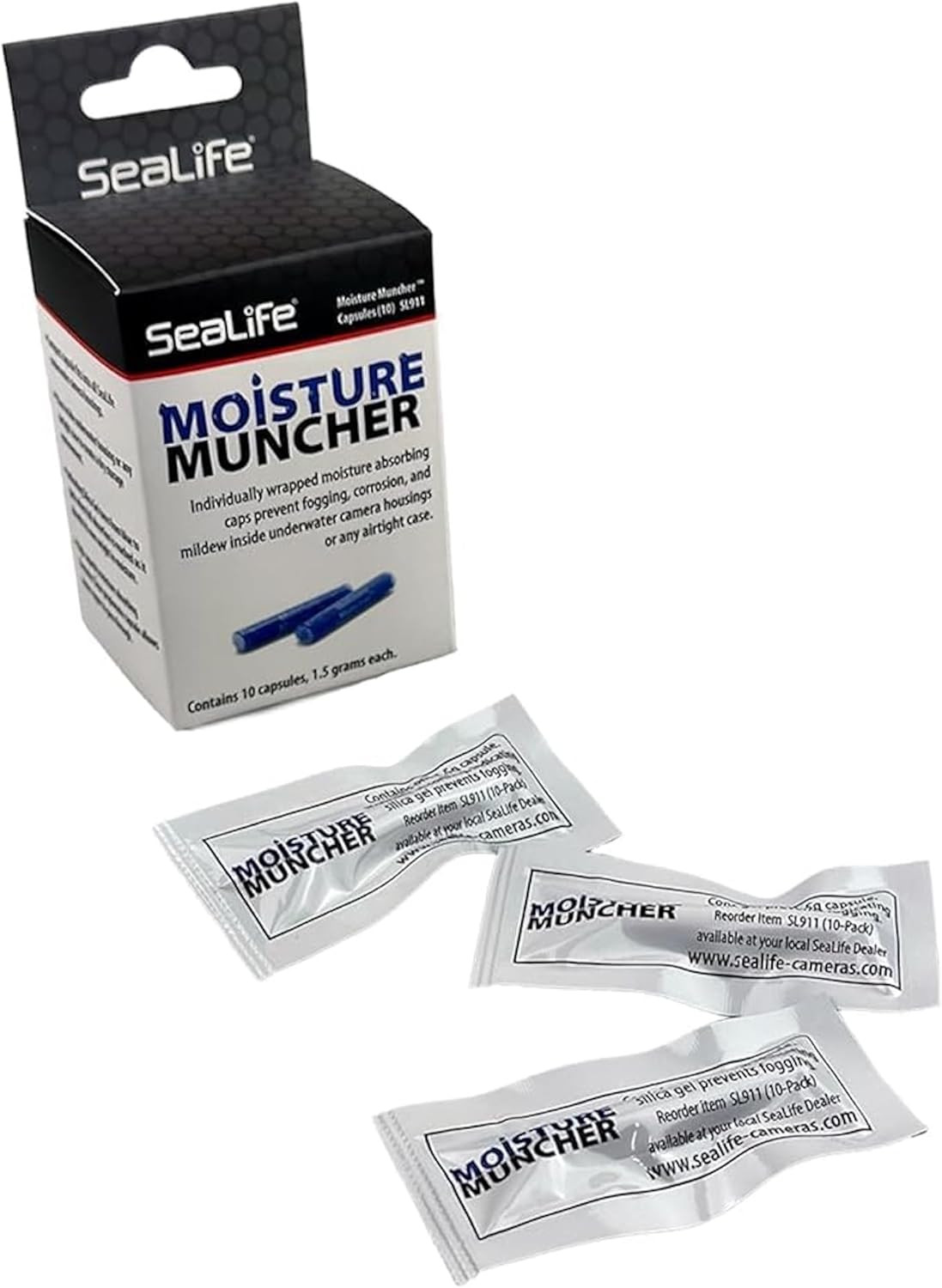 SeaLife Moisture Muncher Capsules Blue Anti-Fog Desiccant for SportDiver Housing
