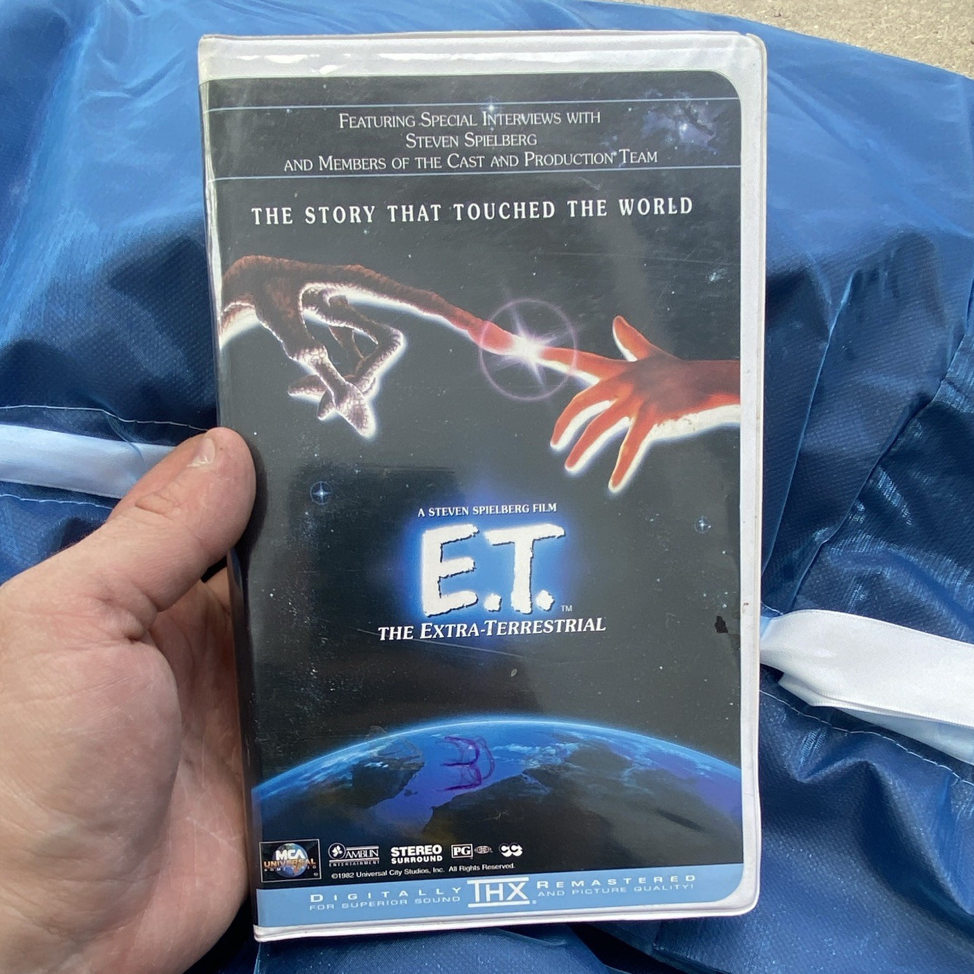 E.T. the Extra-Terrestrial THX Remastered PG VHS MCA Universal Spielberg 1982