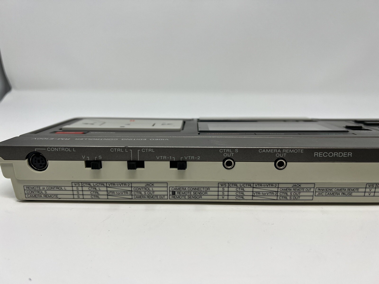 Vintage Sony Video Editing Controller, RM-E100V