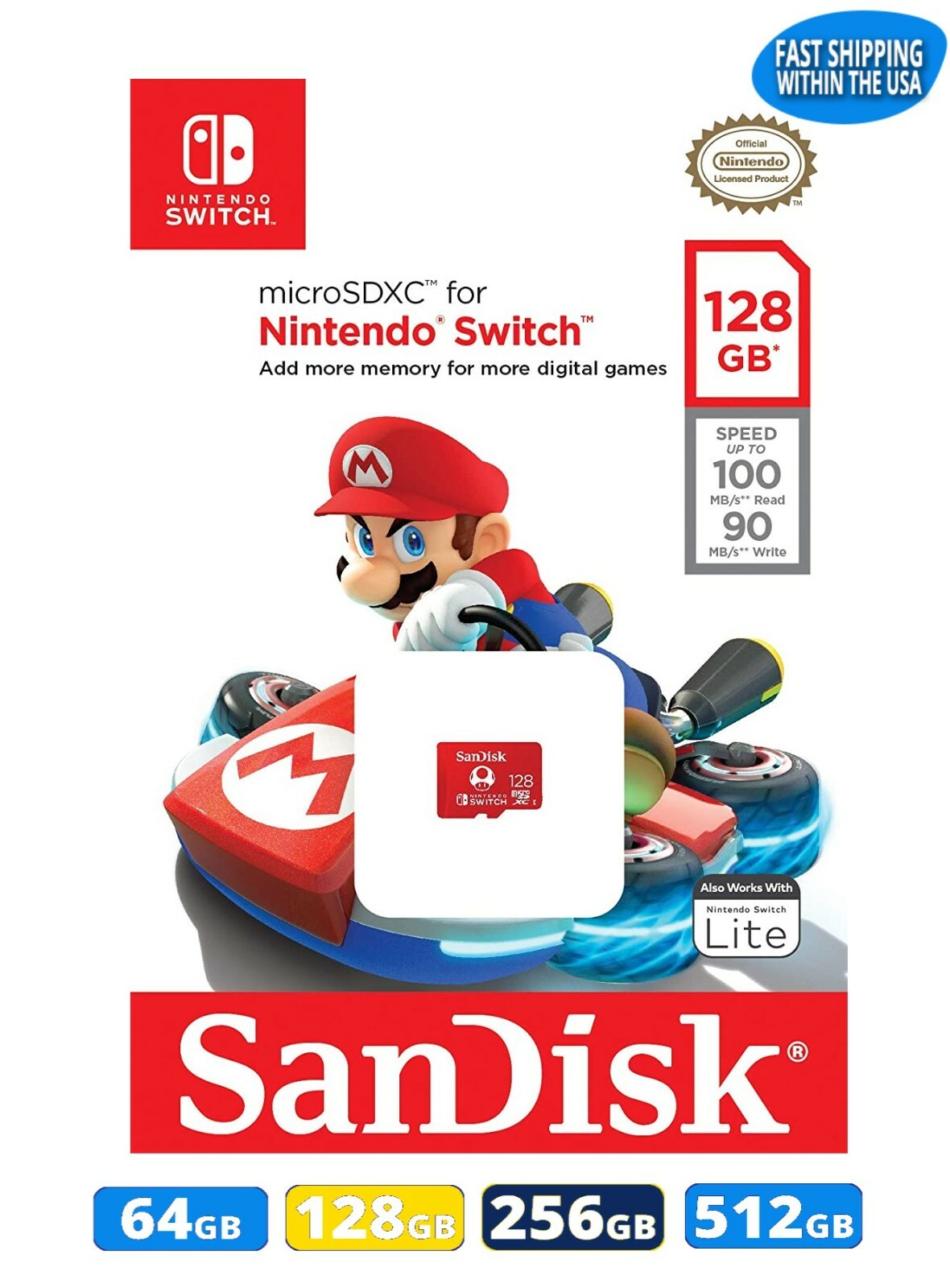 Sandisk Nintendo Switch Micro SD Cards for Switch OLED Switch & Switch Lite Lot