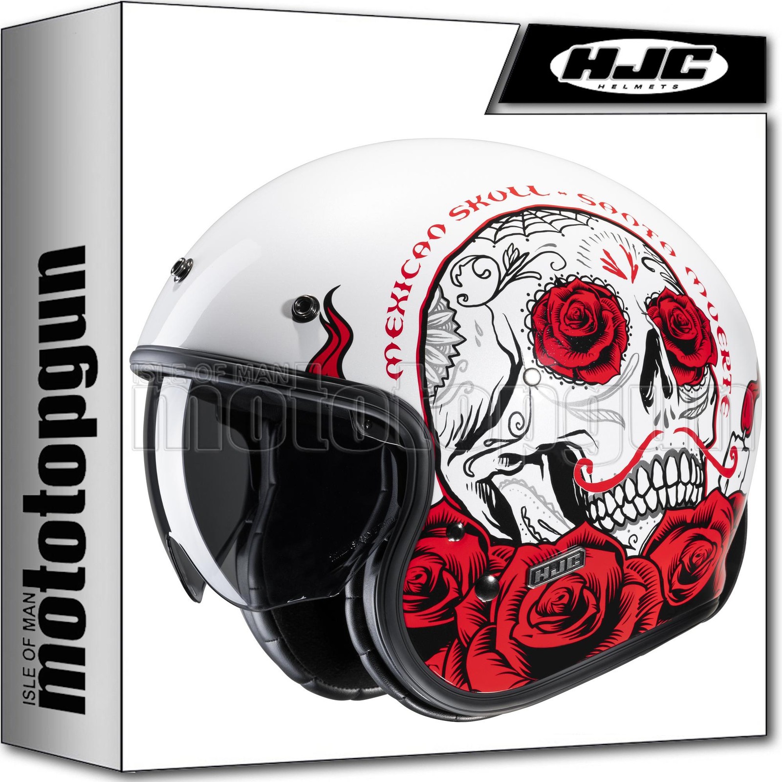 MOTORCYCLE JET HELMET HJC V31 THE MC1 XL