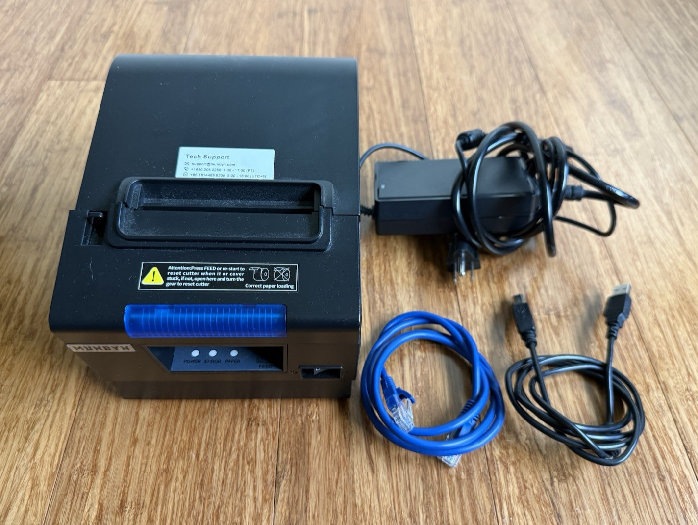 MUNBYN ITPP068 80mm POS Thermal Receipt Printer • USB Serial Ethernet • P068