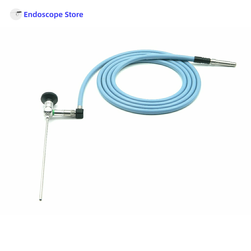 Medical Right Laparoscopic Angle Adapter Endoscope Light Source Optical Fiber