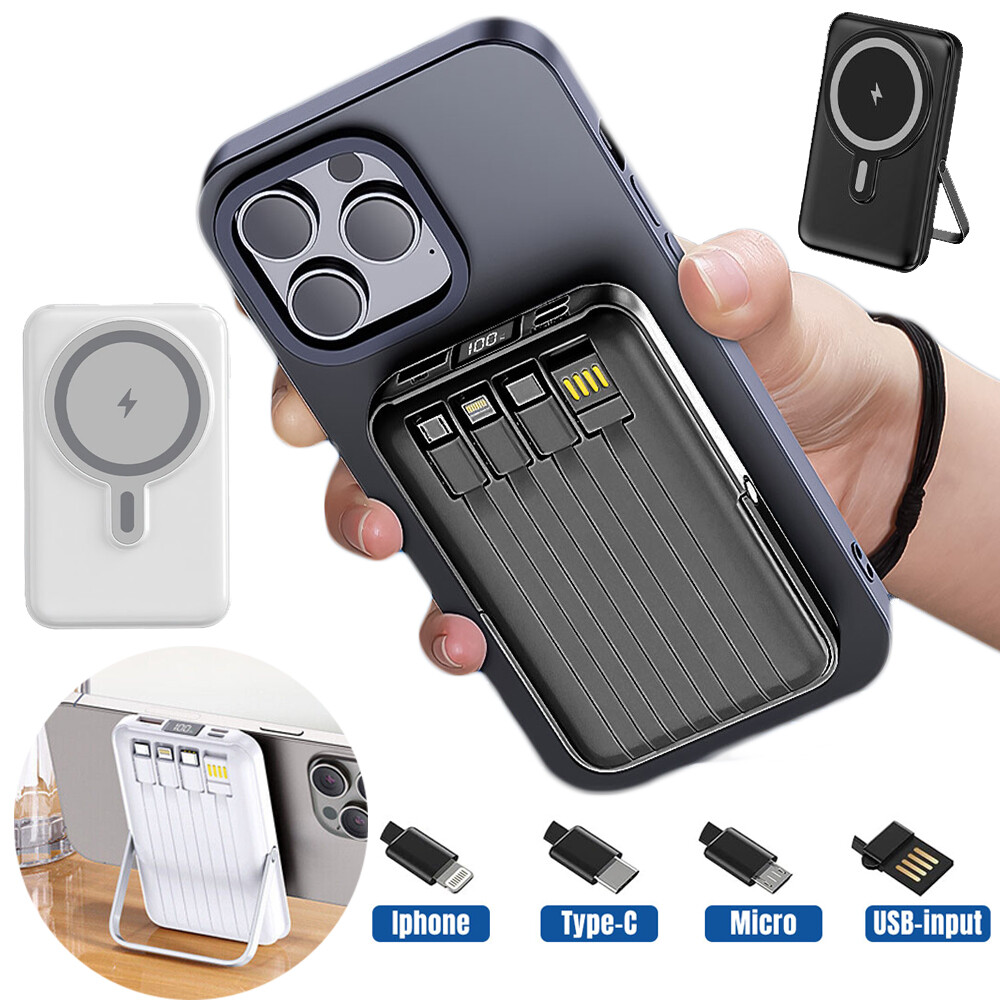 30000mAh Wireless Magnetic Power Bank Fast Charging for iPhone 17/16/15/14/13/12
