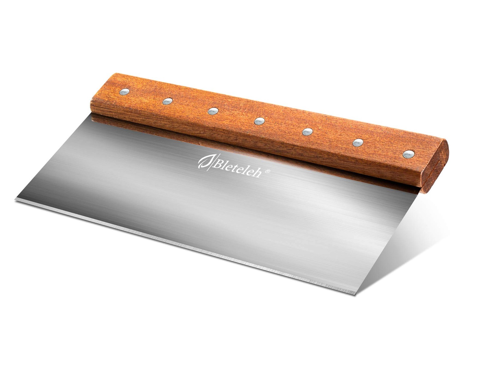 10-inch Long Bench/Dough Scraper, Stainless Steel Blade, Commercial Kitchen T...