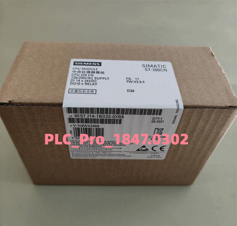 6ES7214-1BD23-0XB8 1PCS Brand New Siemens 6ES72141BD230XB8 Fast delivery