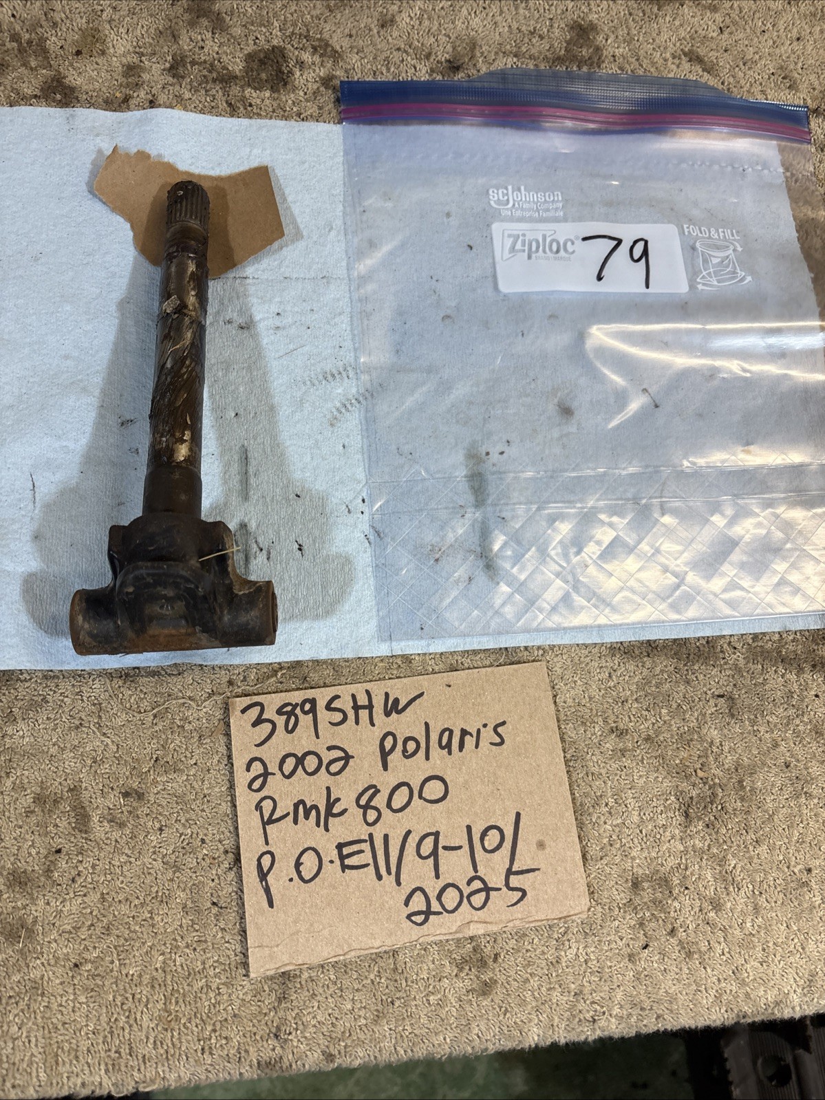 2002 Polaris RMK 800 steering spindle knuckle 389