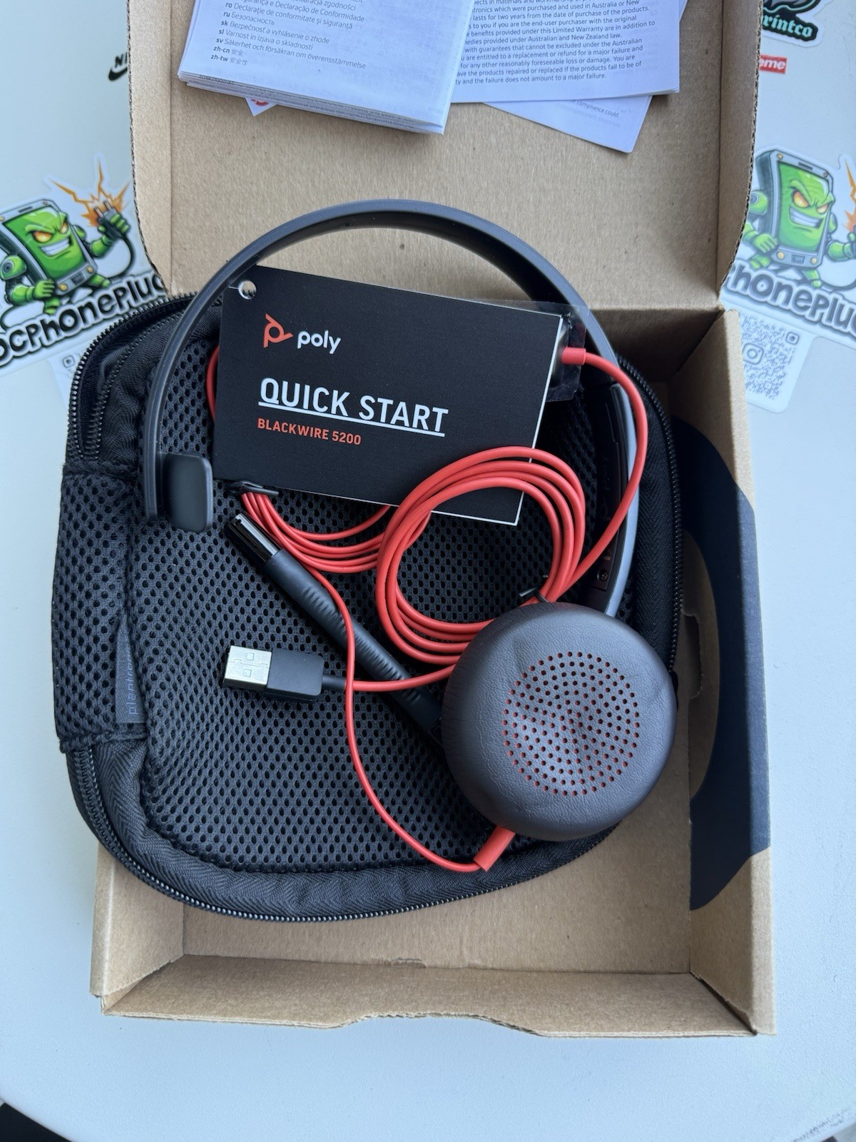 Poly Blackwire 5210 Series USB Monoaural Headset - New Open Box