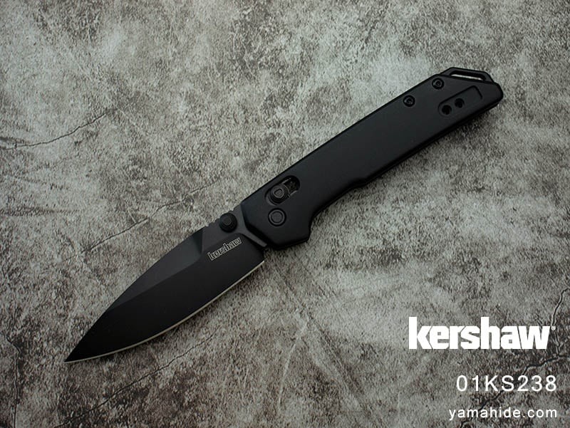 Kershaw Mini Iridium Black Folding Knife D2 Steel Aluminum (2051BLK)