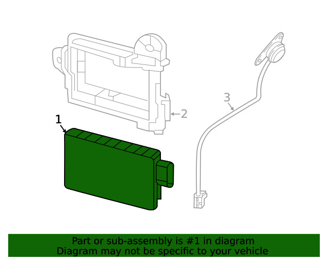 Genuine Nissan Blind Spot Detection System Warning Sensor 284K0-9UC0A
